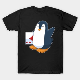 Penguin Poker Poker cards Card game T-Shirt